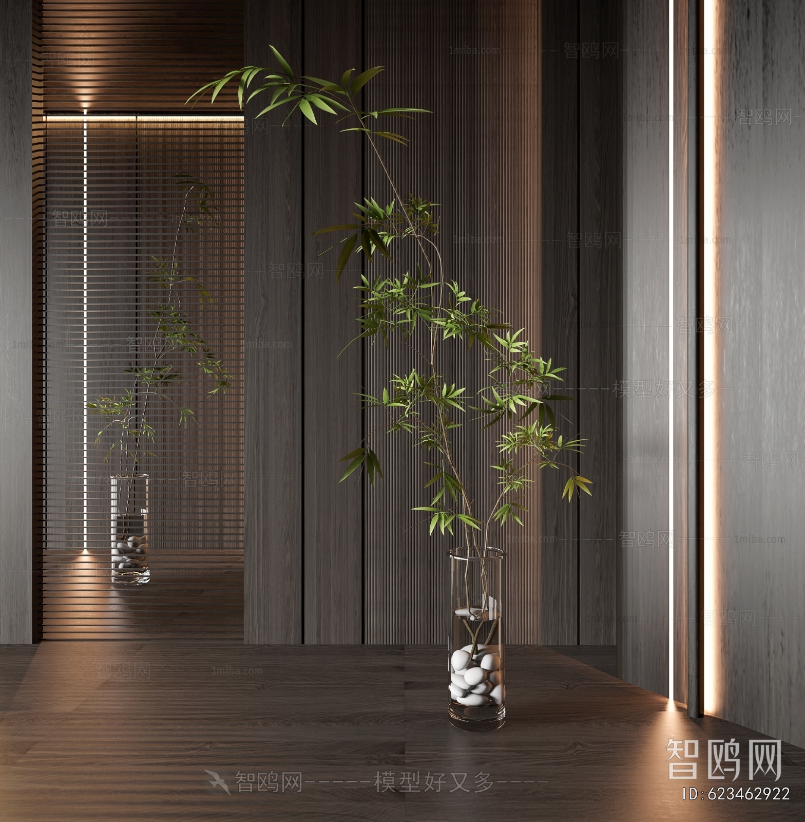 Modern Ground Green Plant Potted Plants
