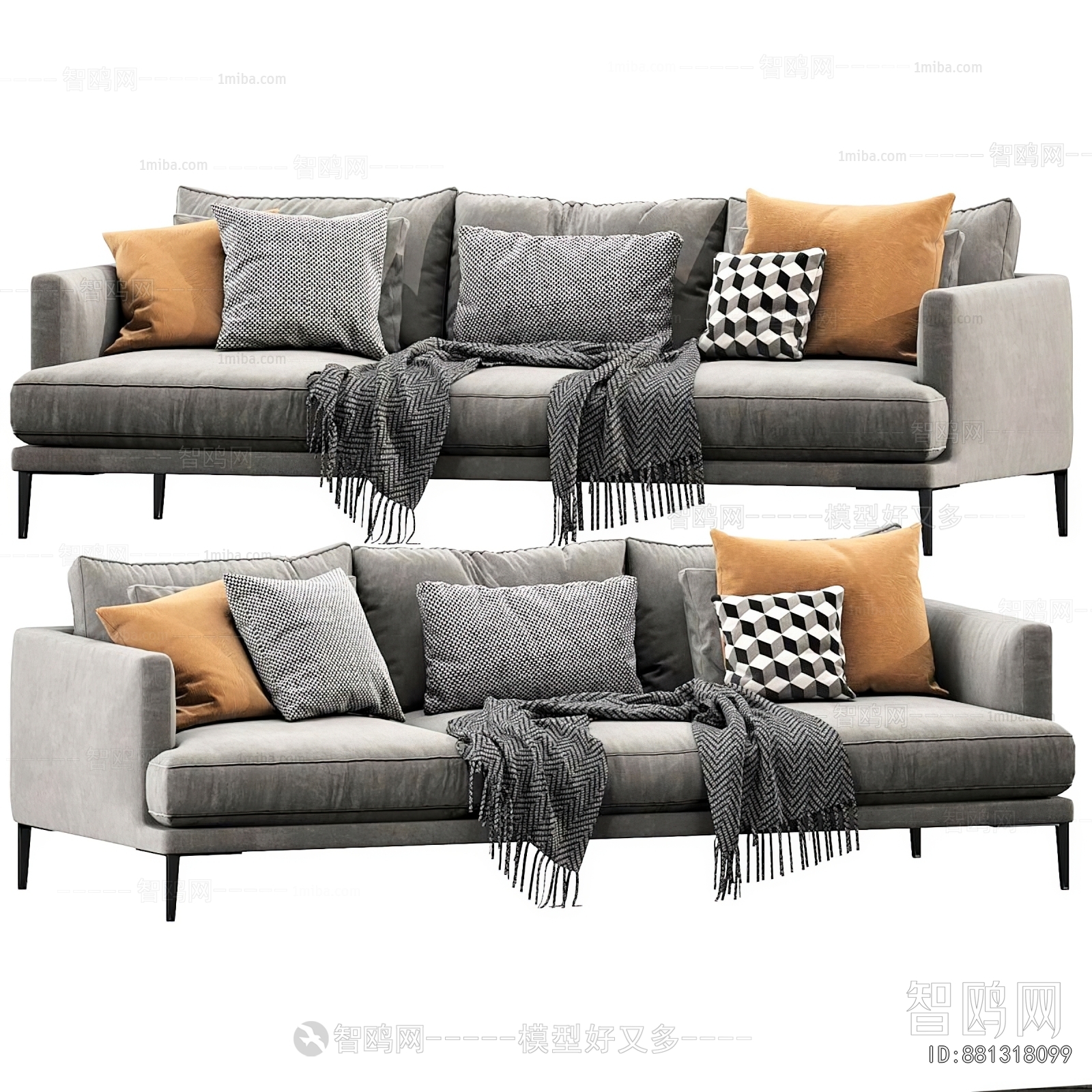 Modern Three-seat Sofa