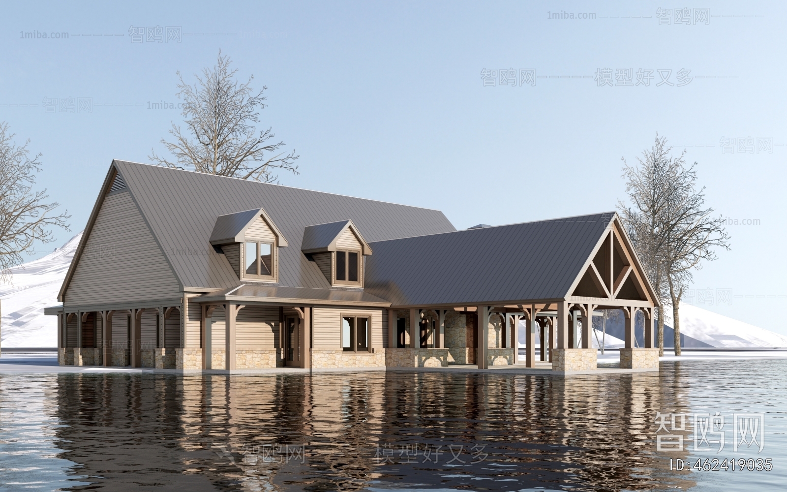 New Chinese Style Appearance Of Commercial Building