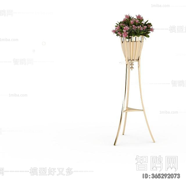 Modern Ground Green Plant Potted Plants