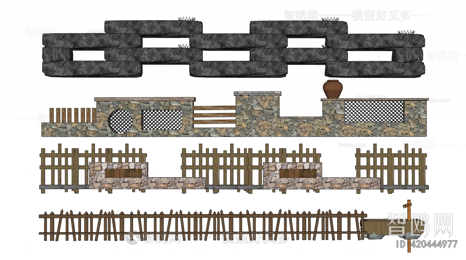 New Chinese Style Landscape Wall