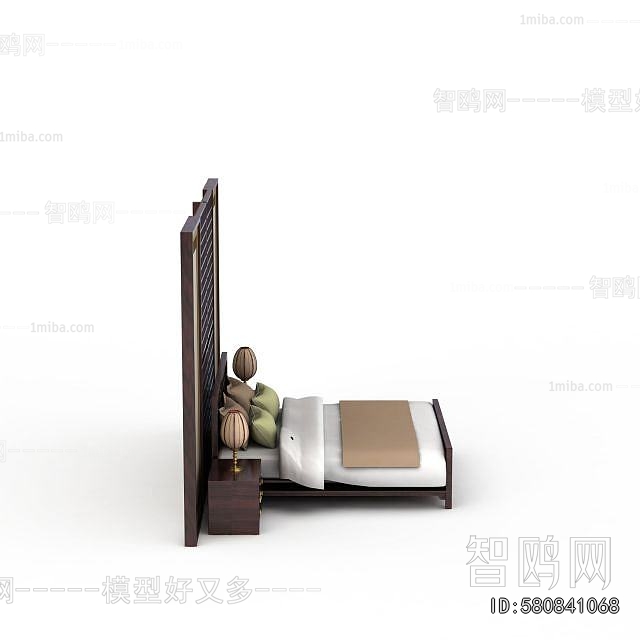 New Chinese Style Double Bed