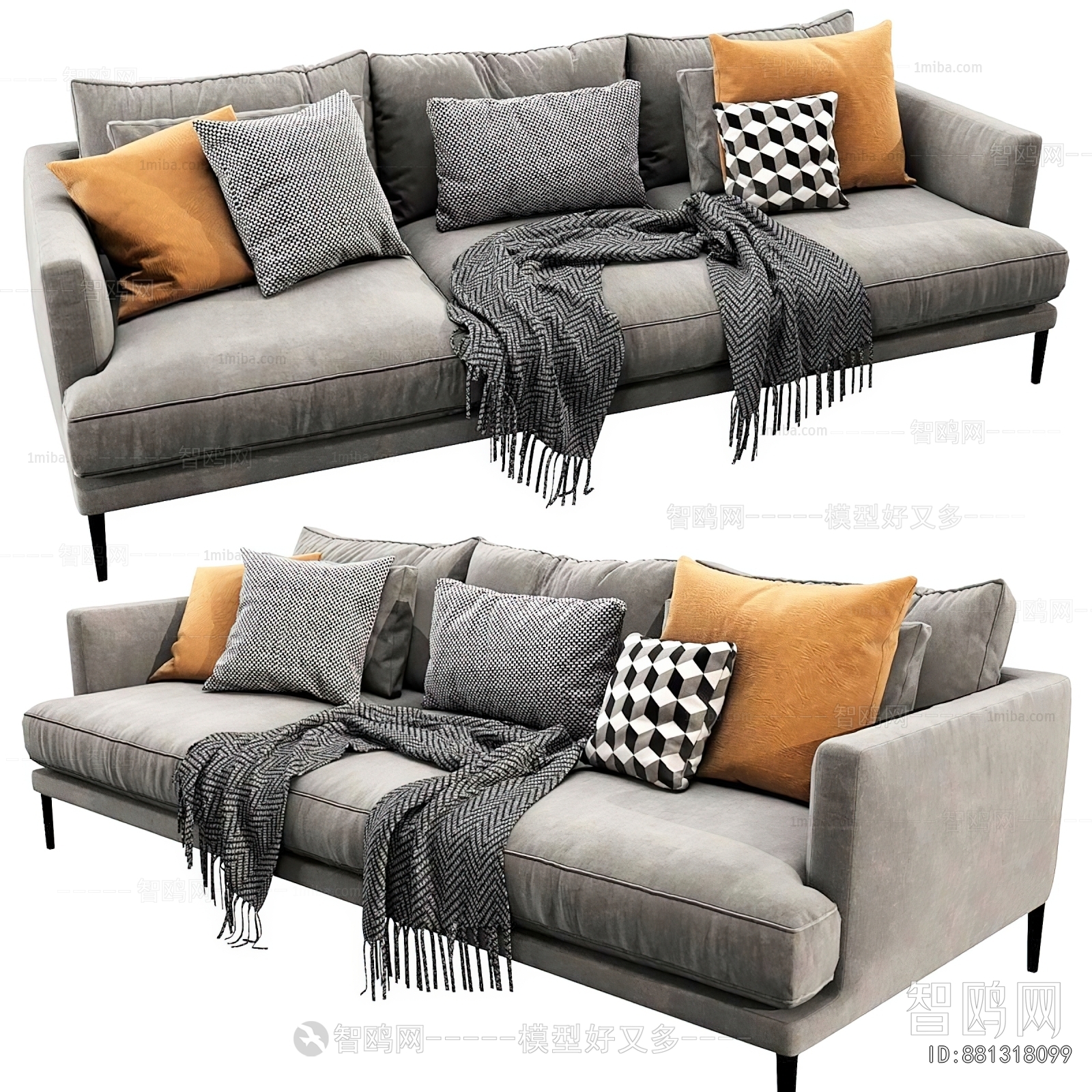 Modern Three-seat Sofa
