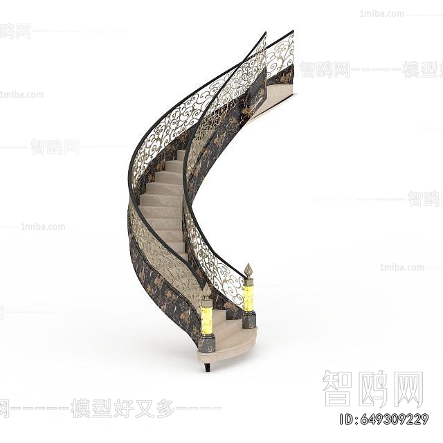 European Style Rotating Staircase