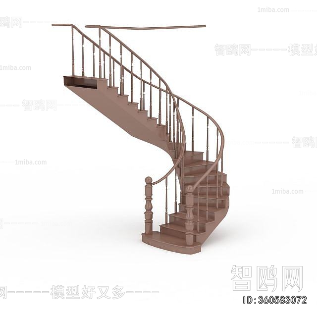 European Style Rotating Staircase