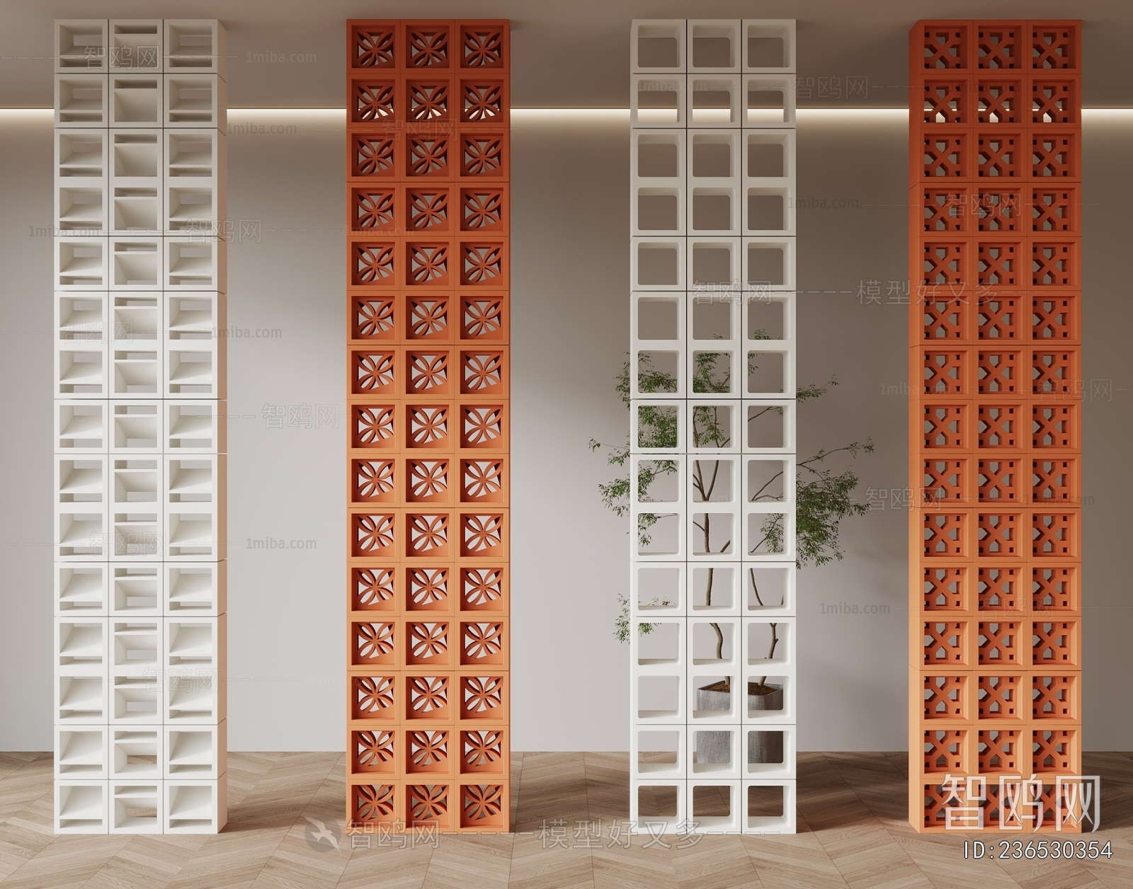 Modern Cement Brick Screen Partition