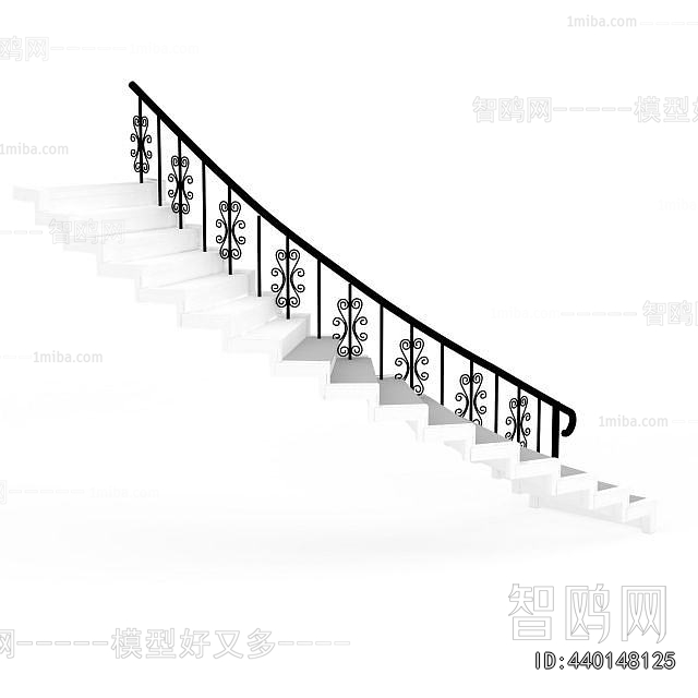 Simple European Style Rotating Staircase