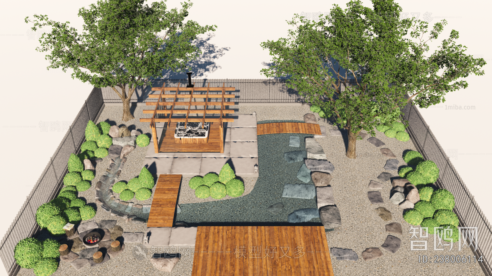 New Chinese Style Courtyard/landscape