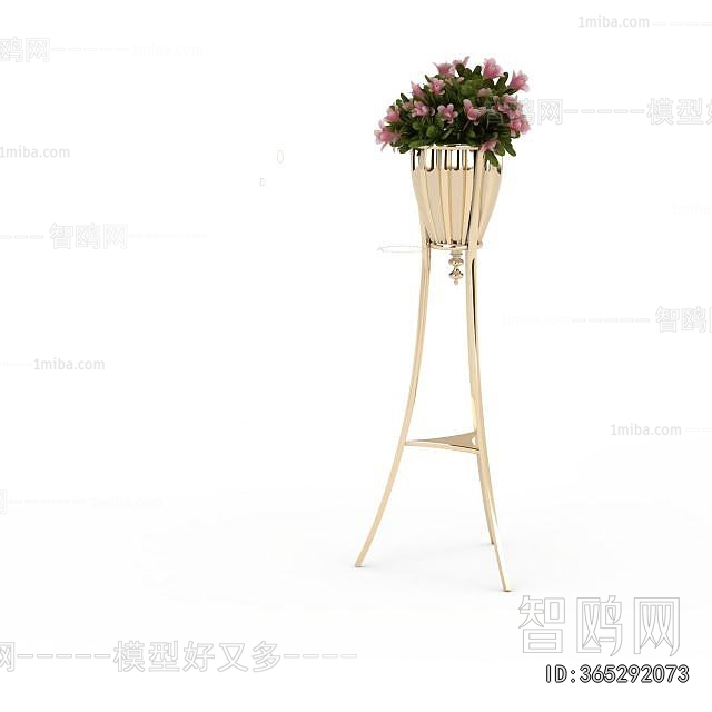 Modern Ground Green Plant Potted Plants