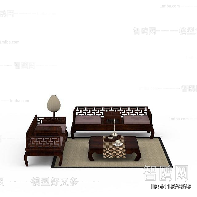 New Chinese Style Sofa Combination
