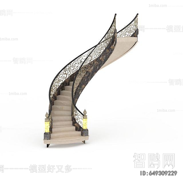 European Style Rotating Staircase