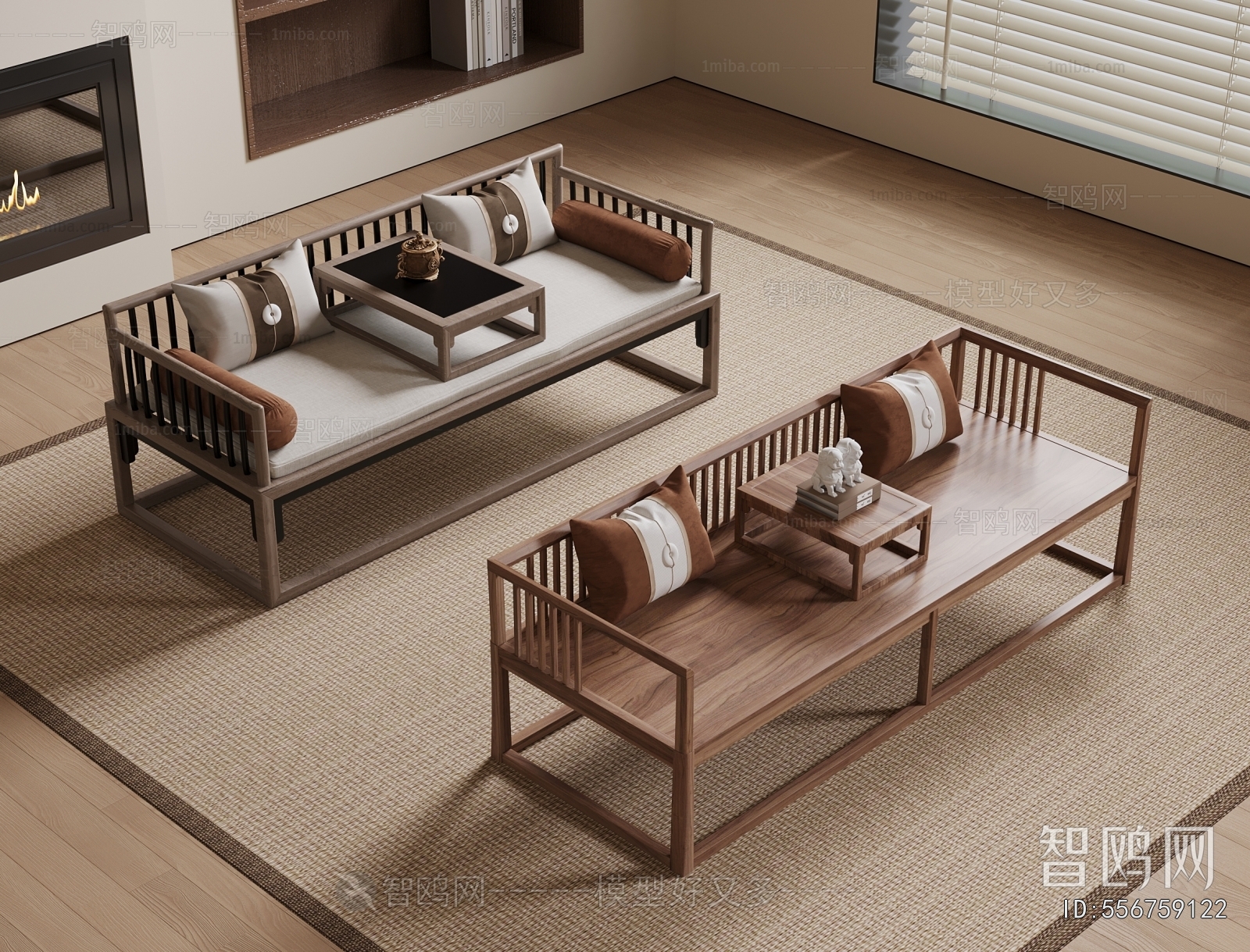 New Chinese Style Arhat Bed