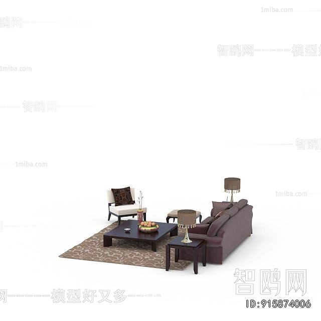 New Chinese Style Sofa Combination
