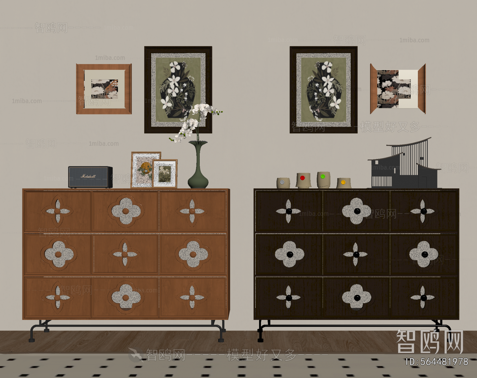 French Style Side Cabinet