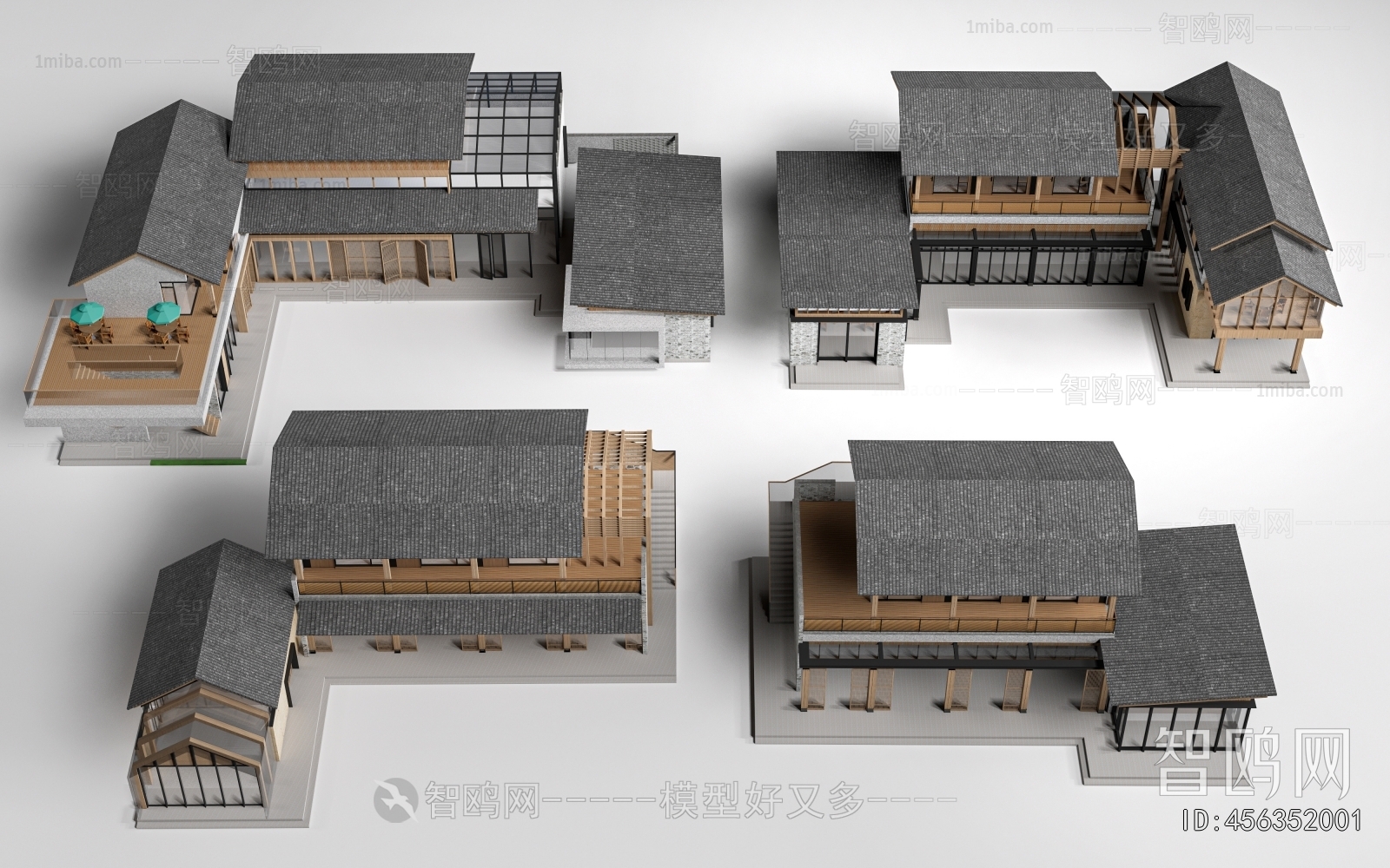 New Chinese Style Appearance Of Commercial Building