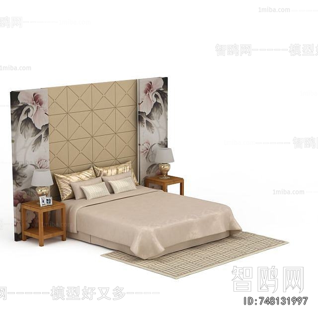 New Chinese Style Double Bed