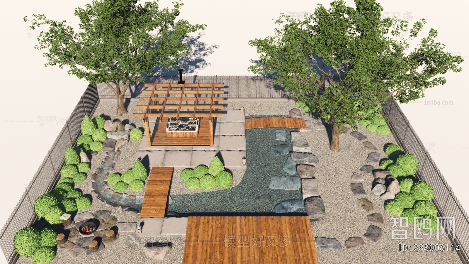 New Chinese Style Courtyard/landscape