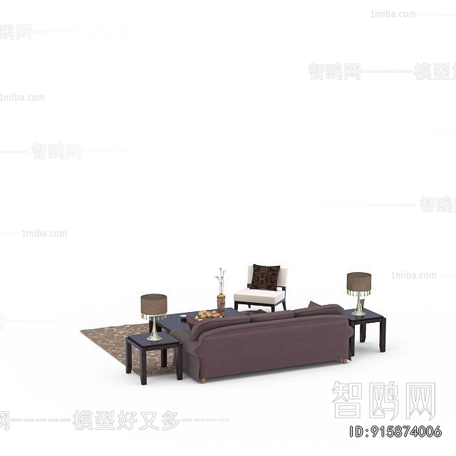 New Chinese Style Sofa Combination