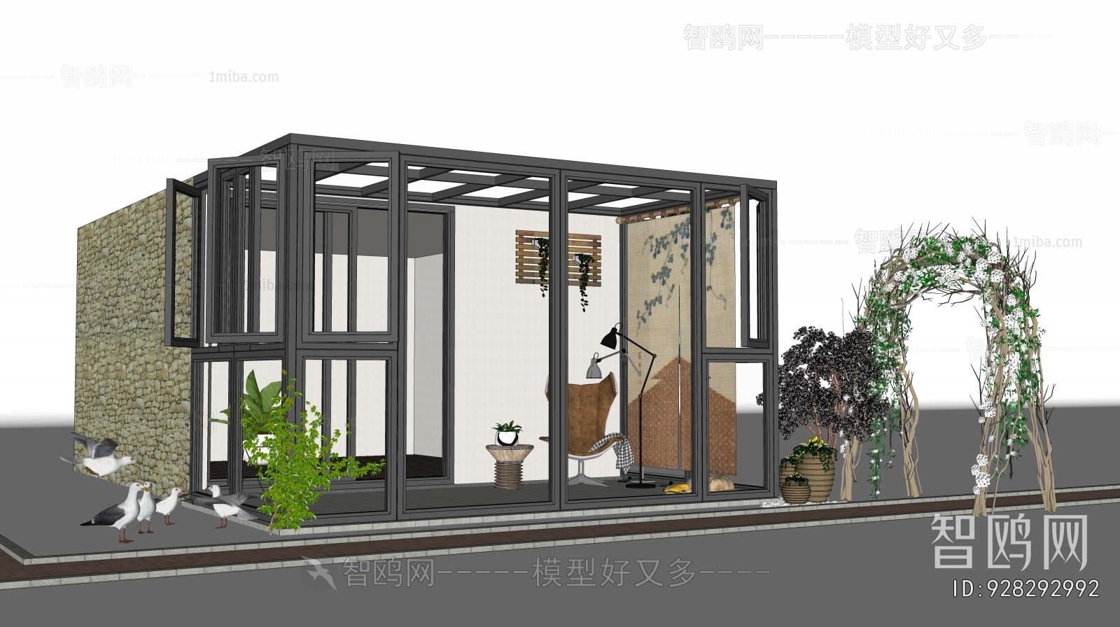 Modern Glass Sunshine Room