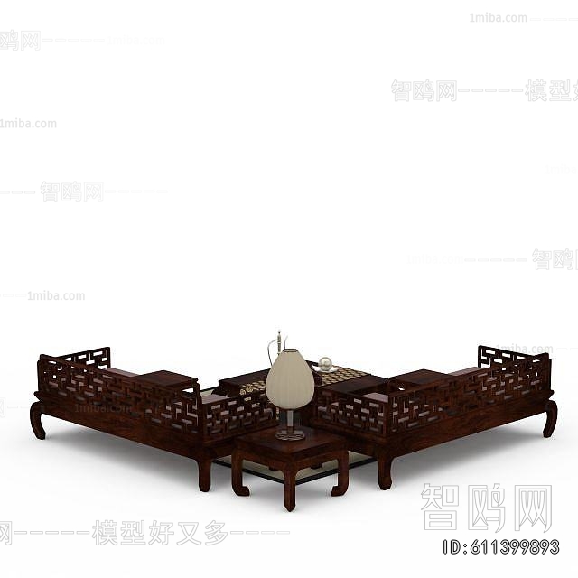 New Chinese Style Sofa Combination