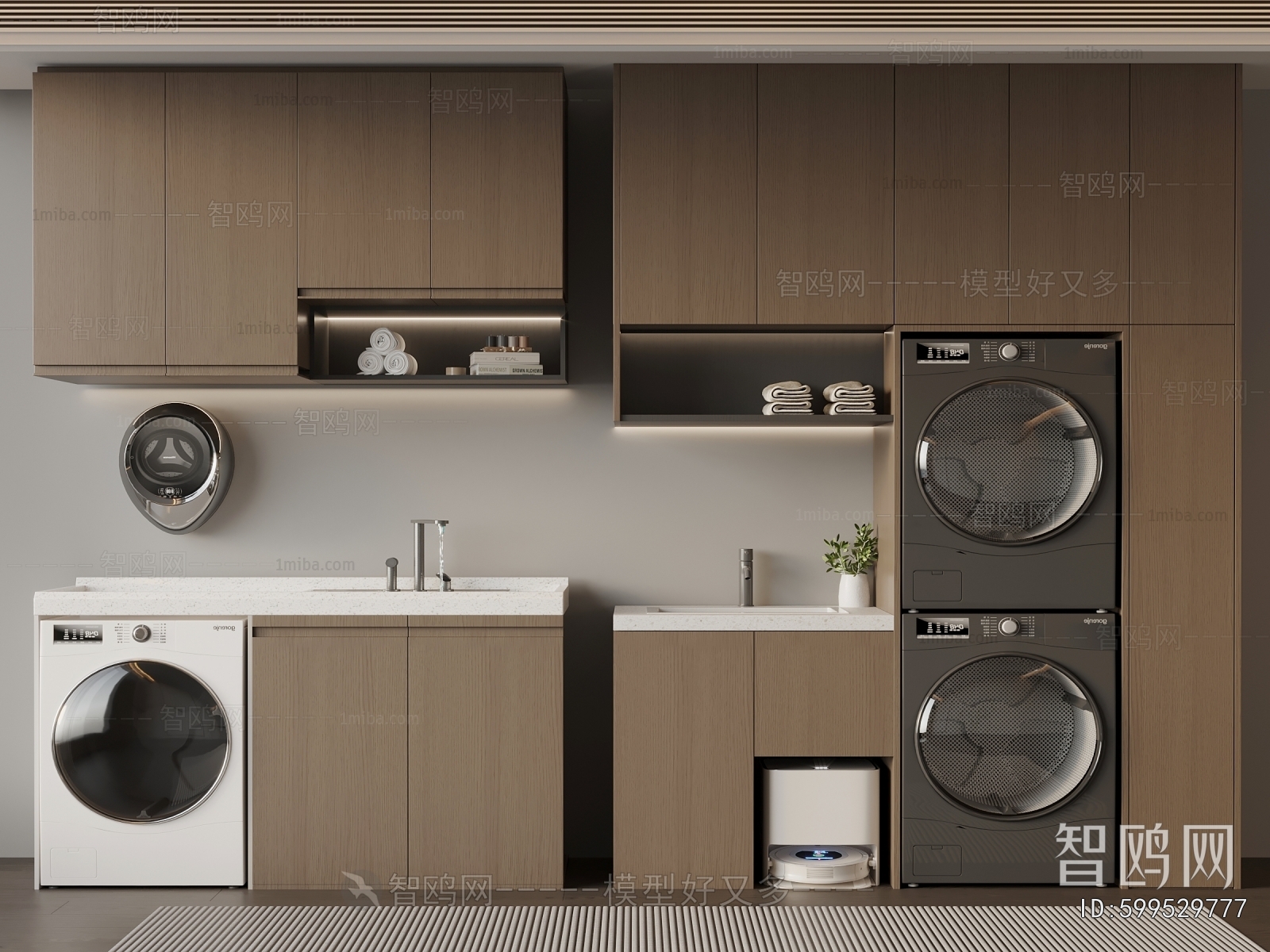 Modern Laundry Cabinet