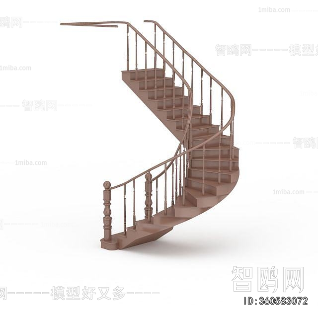 European Style Rotating Staircase