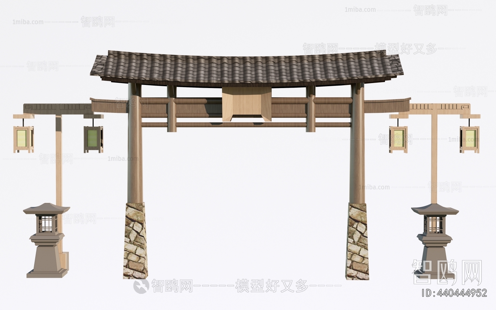 New Chinese Style Decorated Archway