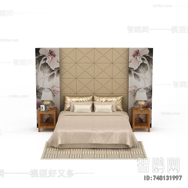 New Chinese Style Double Bed