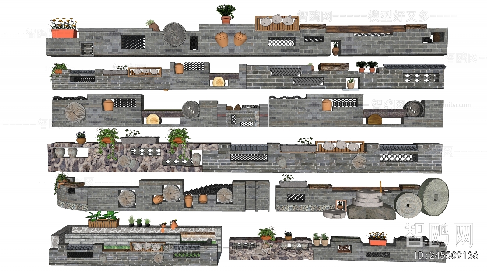 New Chinese Style Landscape Wall