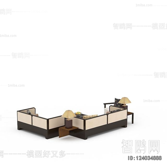 New Chinese Style Sofa Combination