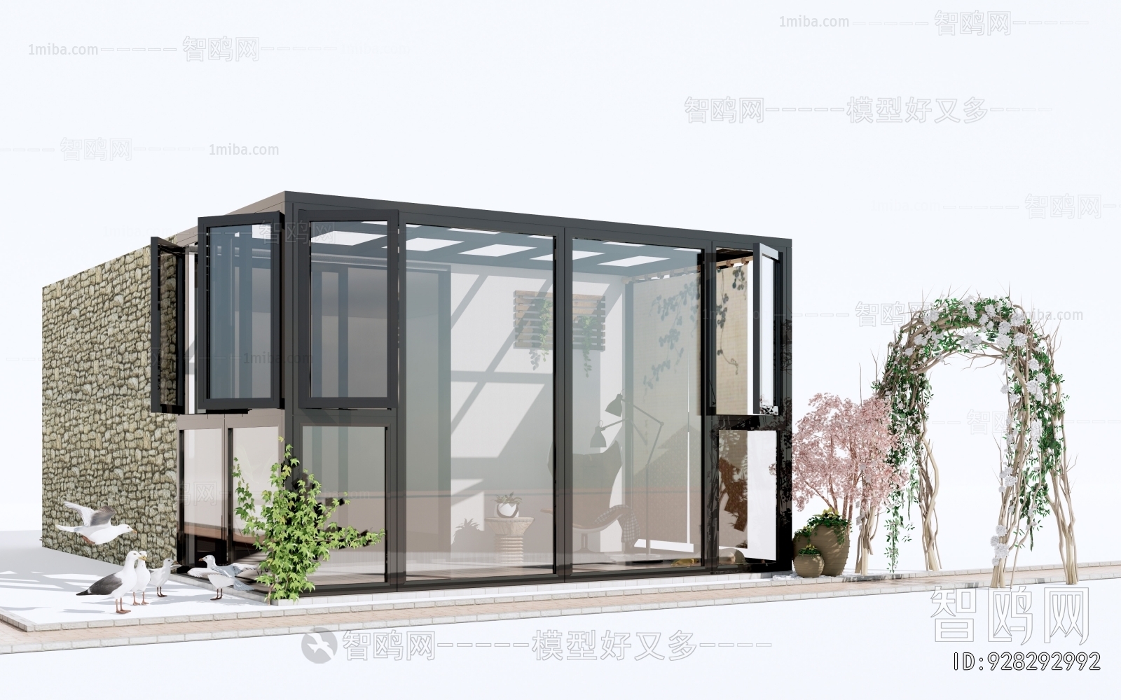 Modern Glass Sunshine Room