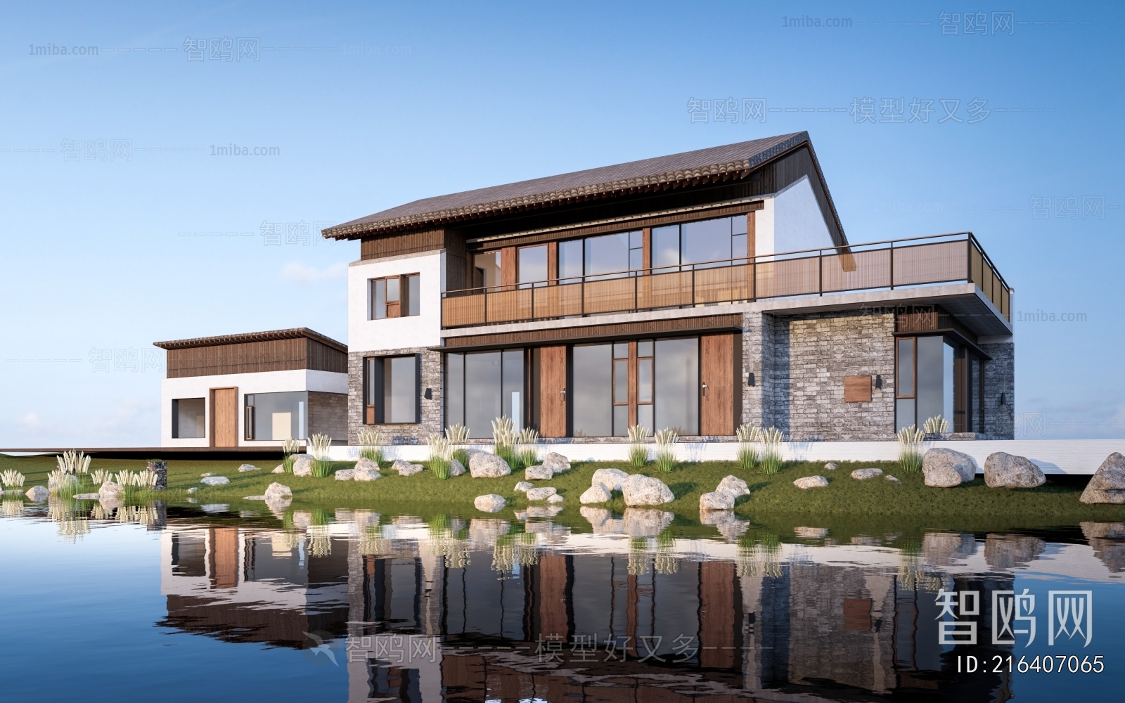 New Chinese Style Appearance Of Commercial Building