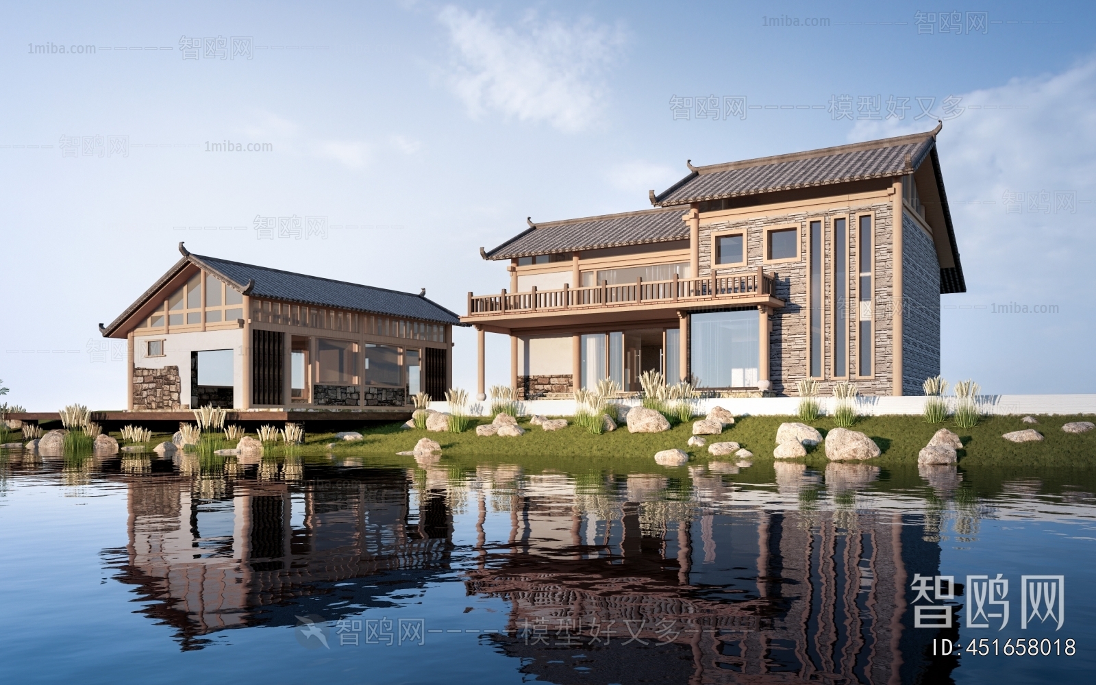 New Chinese Style Building Appearance
