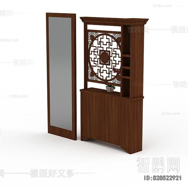 New Chinese Style Entrance Cabinet
