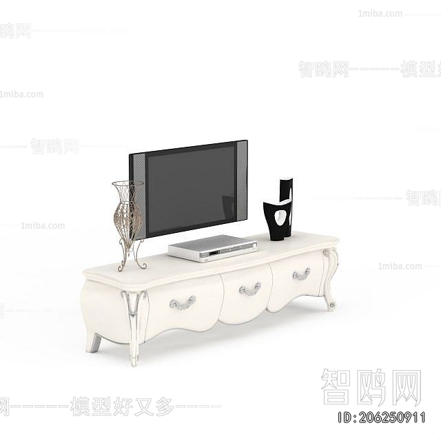 Simple European Style TV Cabinet
