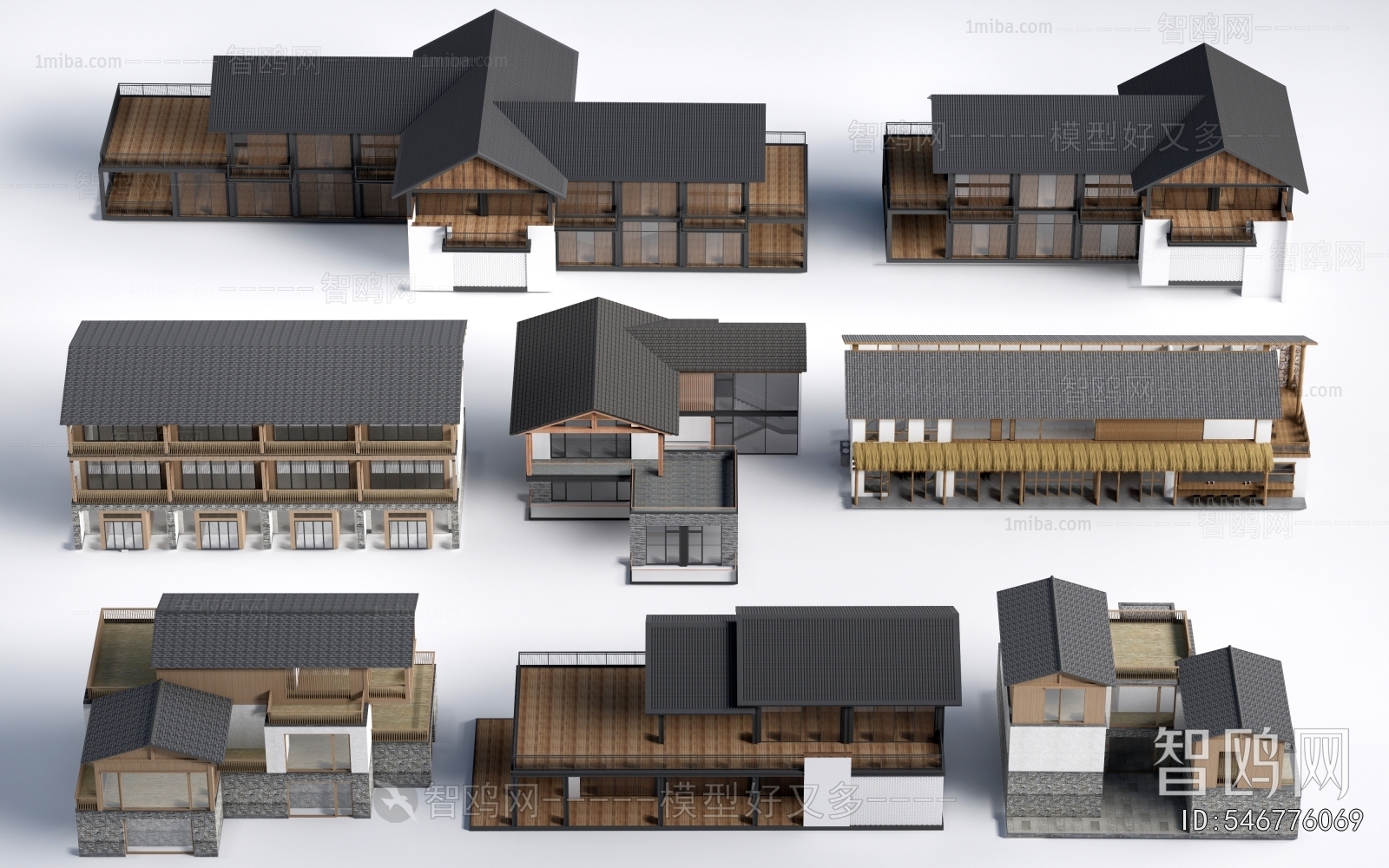 New Chinese Style Appearance Of Commercial Building