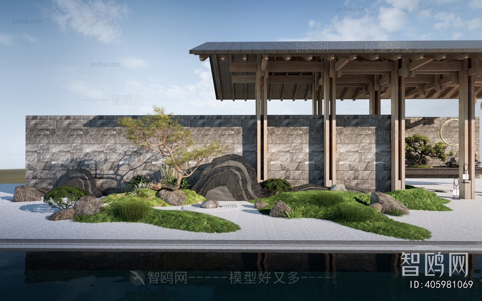 New Chinese Style Courtyard/landscape