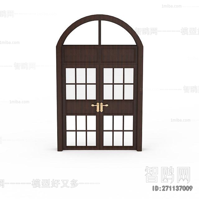 Simple European Style Double Door
