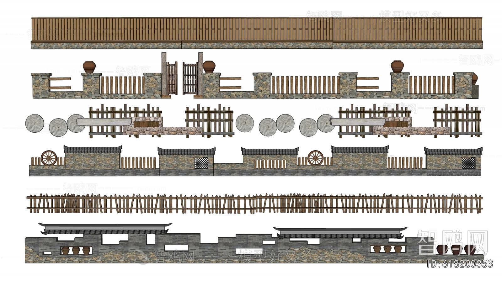 New Chinese Style Landscape Wall