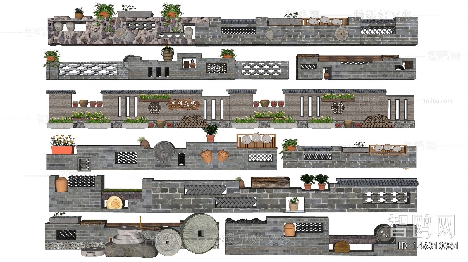 New Chinese Style Landscape Wall