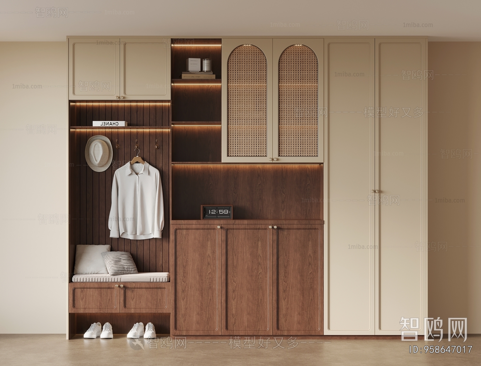 French Style Shoe Cabinet