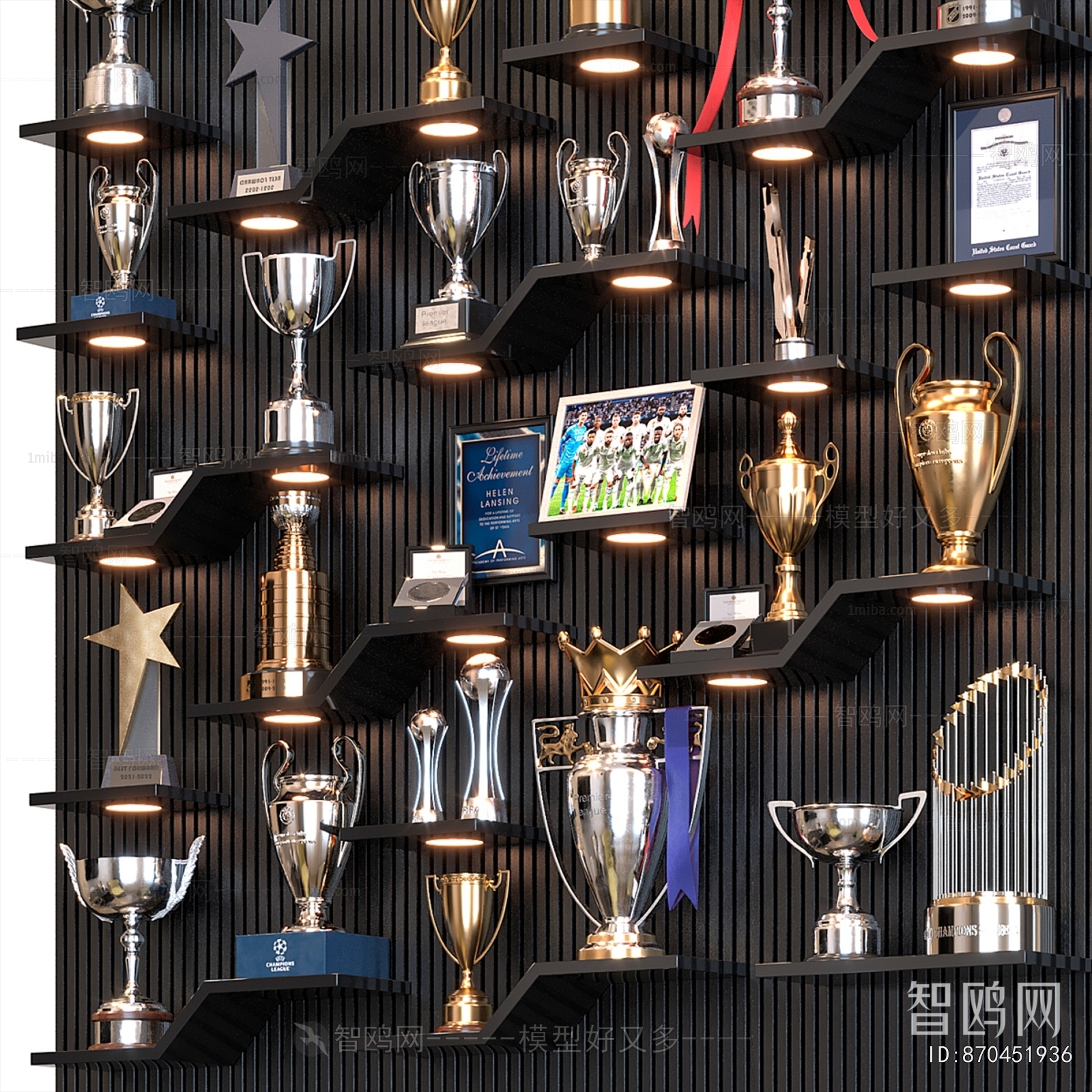 Modern Flag/badge/trophy/certificate