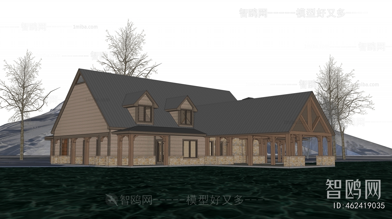 New Chinese Style Appearance Of Commercial Building