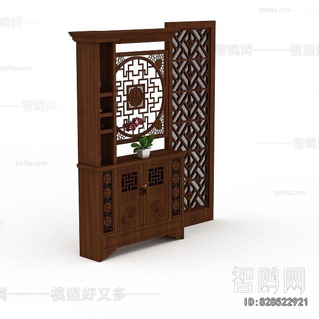 New Chinese Style Entrance Cabinet