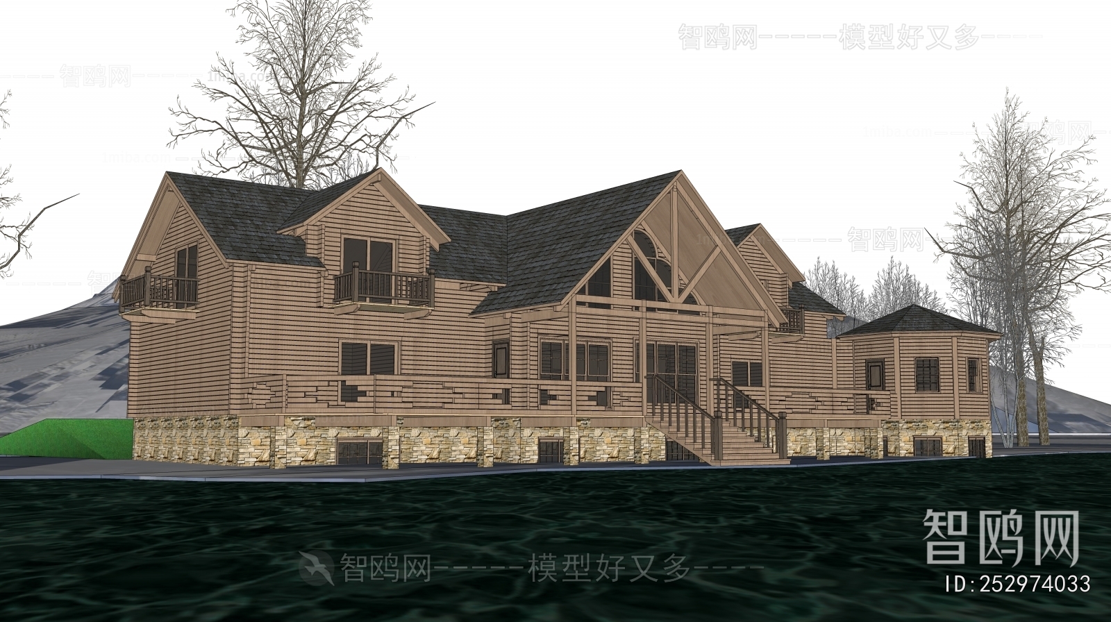 New Chinese Style Appearance Of Commercial Building