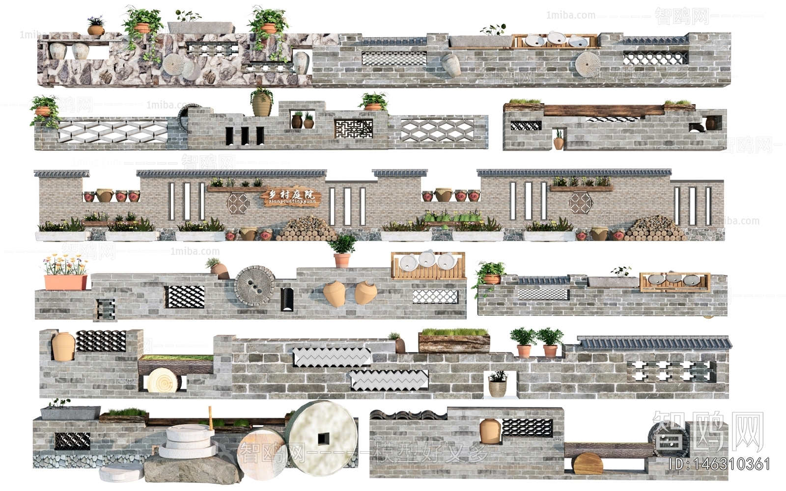 New Chinese Style Landscape Wall