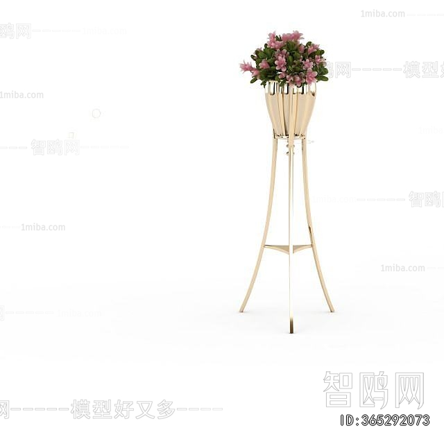 Modern Ground Green Plant Potted Plants