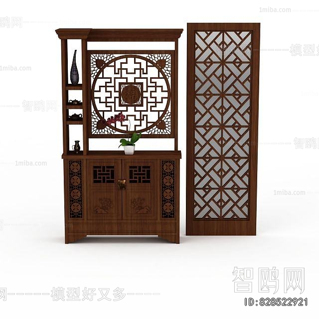 New Chinese Style Entrance Cabinet