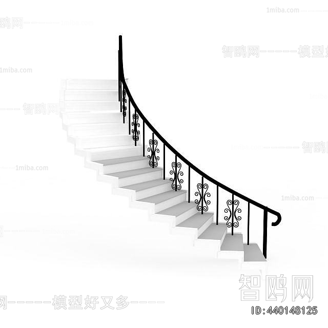 Simple European Style Rotating Staircase