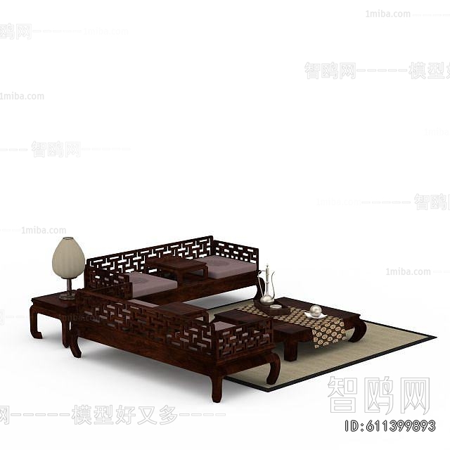 New Chinese Style Sofa Combination